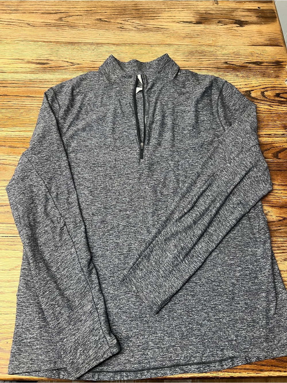 lululemon athletica Men's Charcoal Heather Quarter-Zip Pullover